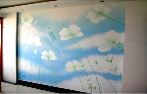 潢川画墙绘怎么画好白云的蓬松感？