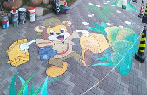 潢川夏季画地面彩绘会遇到的问题