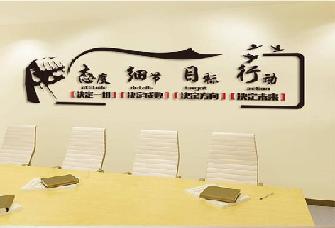 潢川企业文化墙主要展示什么？