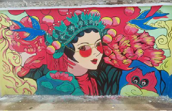 潢川墙体彩绘-网红墙