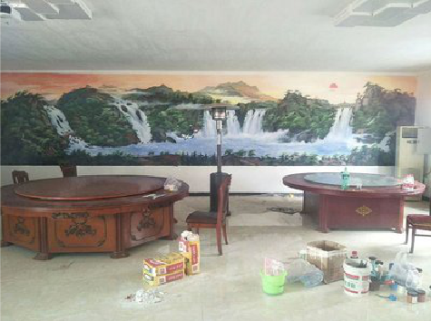 潢川墙绘-写实风景