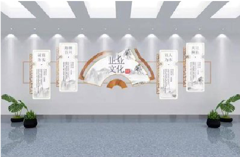 潢川企业文化墙设计的核心要素。