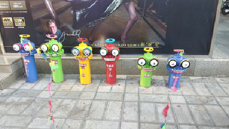 潢川商业区彩绘