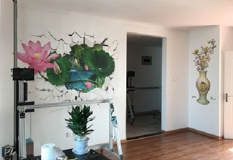 潢川墙体彩绘相比墙纸的优势。