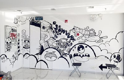 潢川手绘墙并非传统涂鸦。