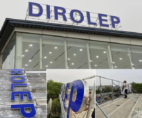 潢川楼顶发光字安装的注意事项。